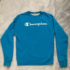 Champion Adult Blue Pullover Sweater. Size-Small
